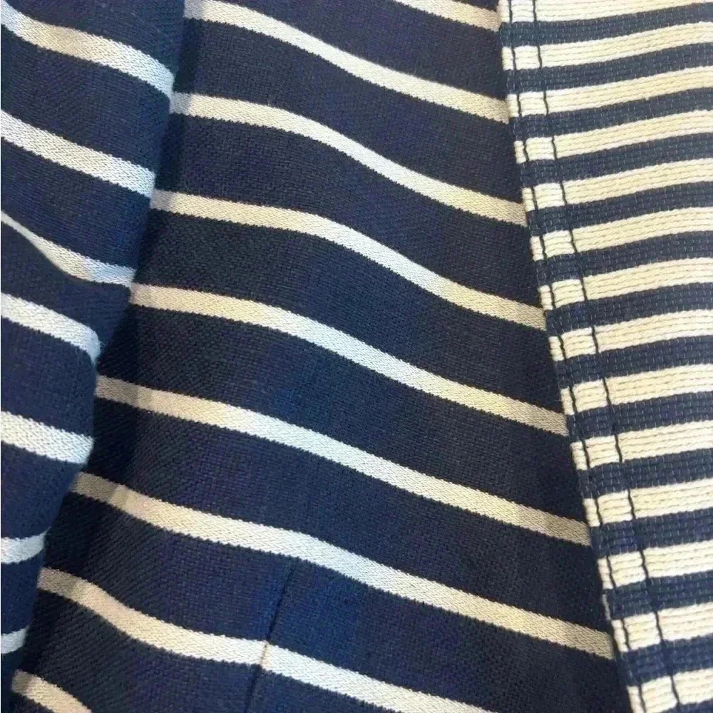 J.Crew Women’s Striped Schoolboy Blazer. Blue & white striped. Size 8.